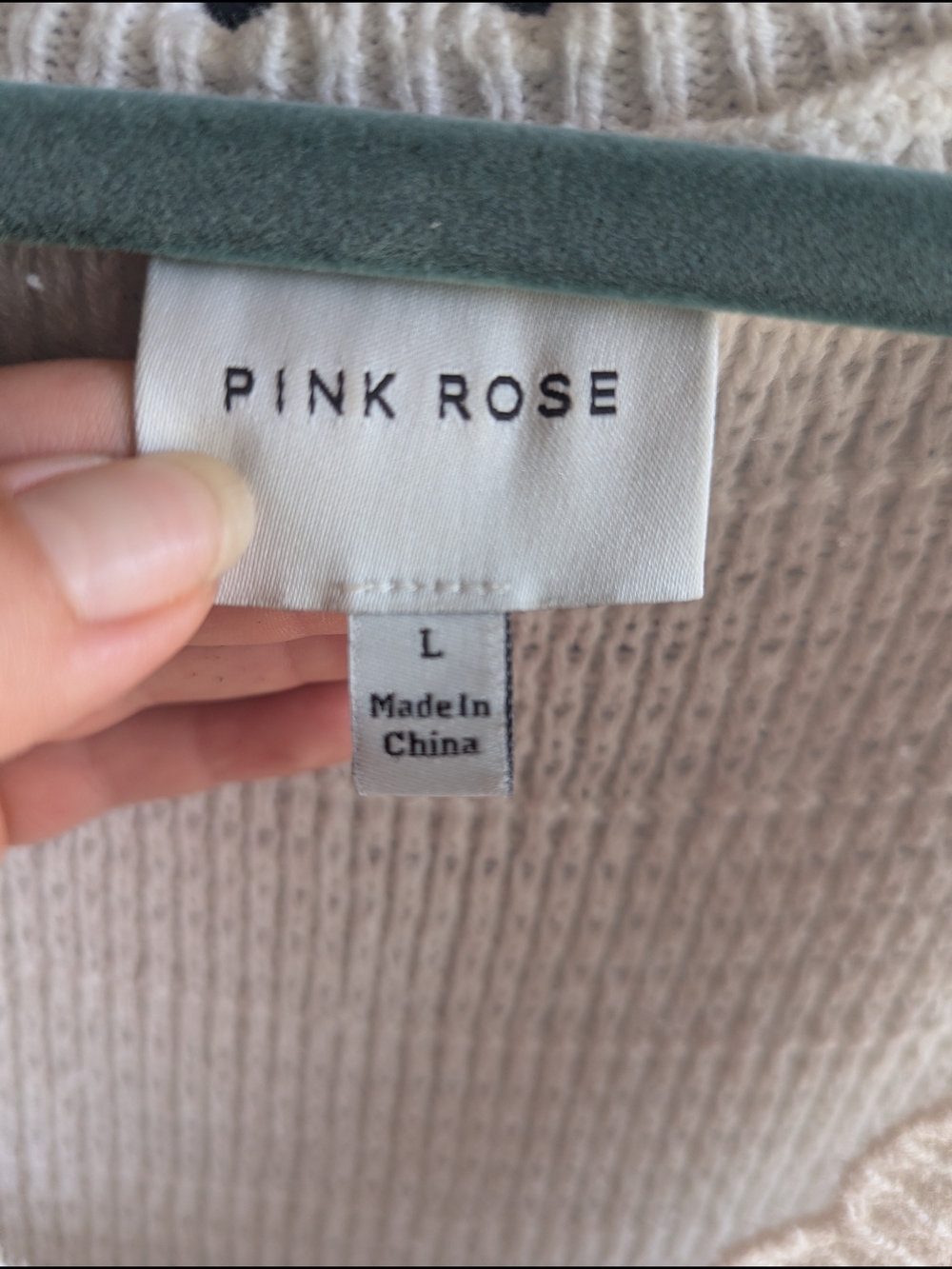 PINK ROSE Cream Knit Button-Front Tank - Picture 2 of 3